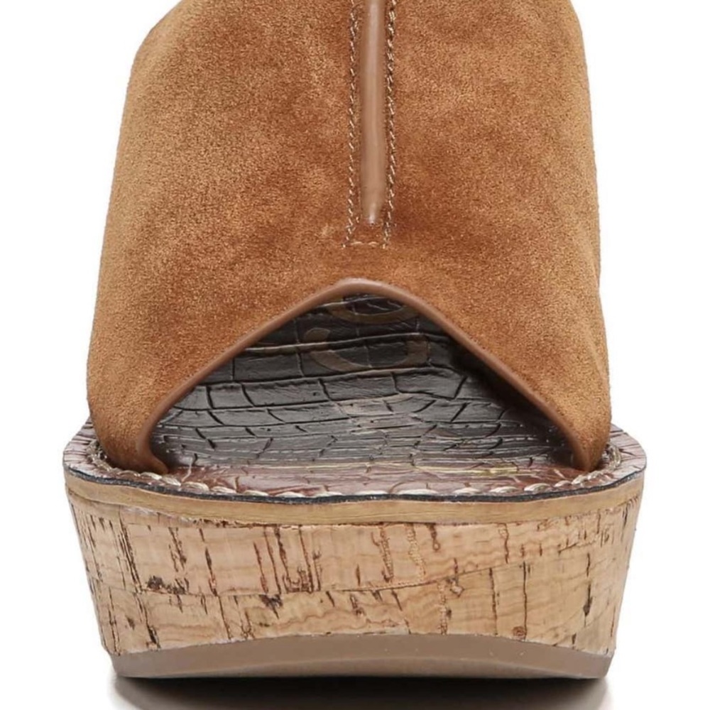 NEW Sam Edelman Ranger Platform Wedge Brown Suede - Picture 4 of 11